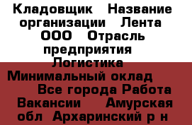 Кладовщик › Название организации ­ Лента, ООО › Отрасль предприятия ­ Логистика › Минимальный оклад ­ 23 230 - Все города Работа » Вакансии   . Амурская обл.,Архаринский р-н